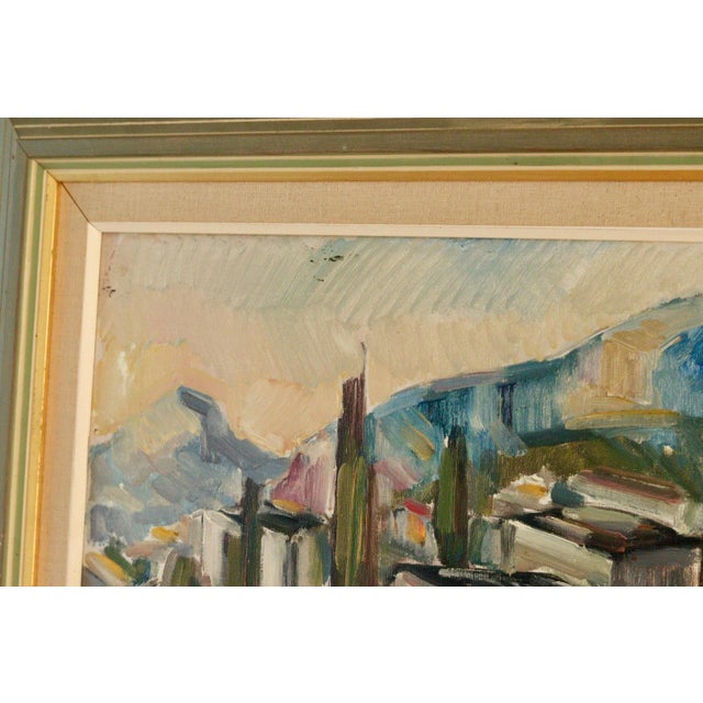 Nils Severin, Huts, 1950s, Oil on Canvas, Framed For Sale - Image 7 of 11