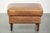 Vintage Cowhide Leather Ottoman For Sale - Image 4 of 10