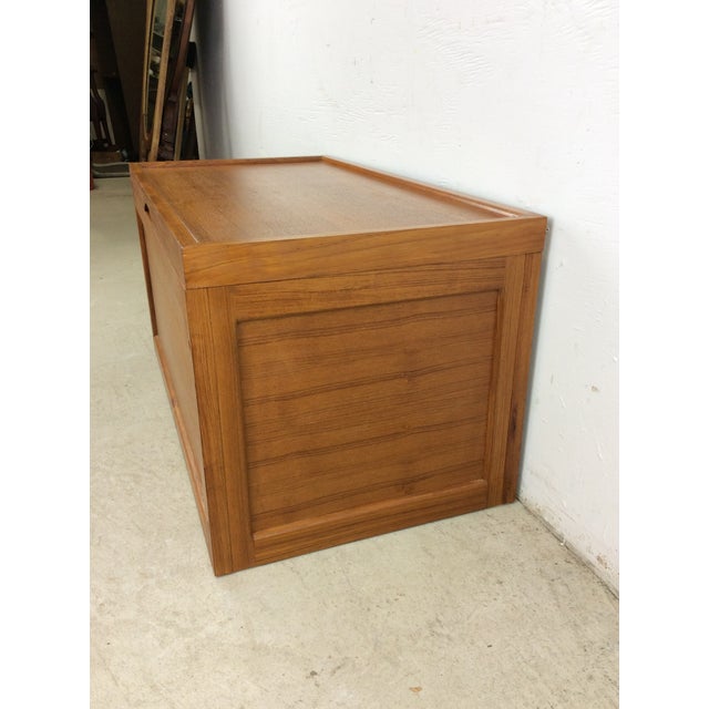 Danish Modern Style Teak Blanket Chest For Sale - Image 10 of 12