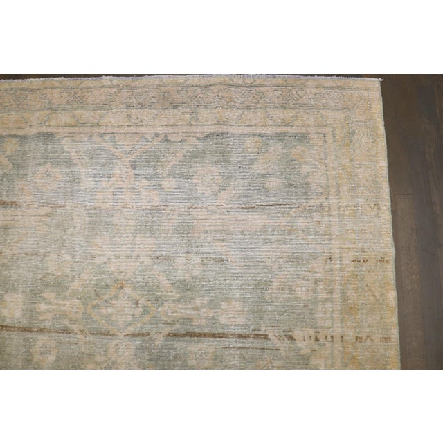 a mid 20th century Washed out Persian Hamedan Square Rug