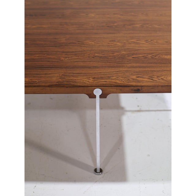 Brown Coffee Table in Rosewood and Steel by Sven Ellekær for Søren Willadsen Møbelfabrik, Denmark, 1960s For Sale - Image 8 of 11