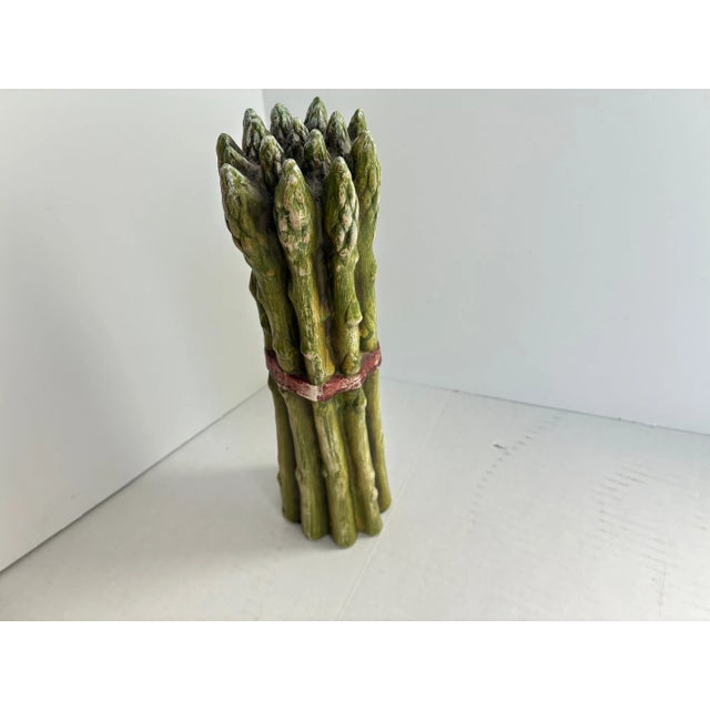Vintage Italian Terracotta Vegetable Sculpture Asparagus Trompe l'Oeil Kitchen Decor For Sale - Image 6 of 9