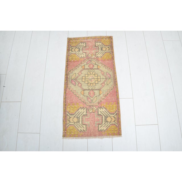 Handmade wool carpet in Turkish Anatolia , Vintage Oushak Rug,Turkish Vintage Anatolian Rug, Handmade wool Rug . One Of...