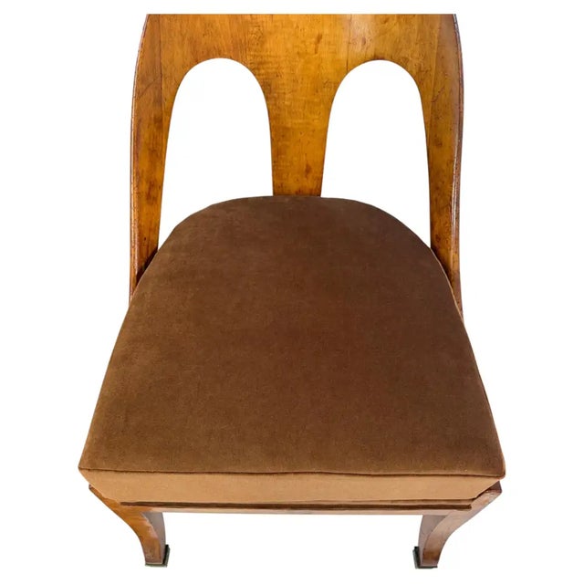 English Regency Wood Spoon Back Chair in the Style of Michael Taylor for Baker For Sale - Image 13 of 15