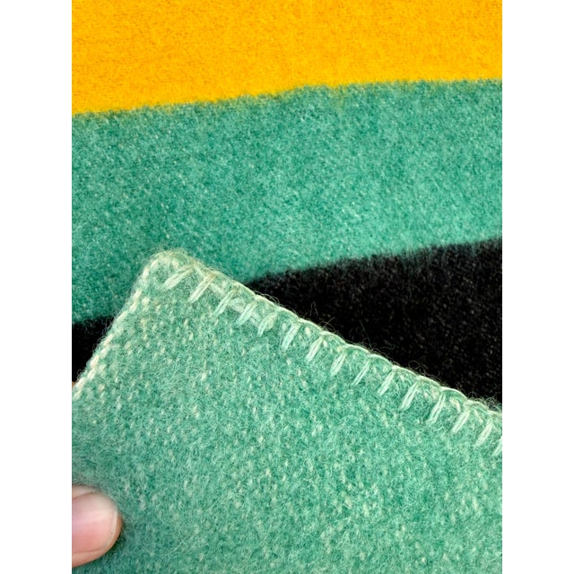 1940s Orrlaskan Pure Wool Striped Blanket by Orr Felt & Blanket Co. For Sale In Los Angeles - Image 6 of 10
