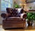 2000 - 2009 Restoration Hardware Churchill Leather Lounge Chair For Sale - Image 5 of 18