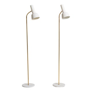 2008 L Floor Lamps from Schmidts Lampedesign, Denmark, 1960s, Set of 2 For Sale