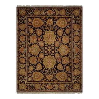 Pasargad Home Agra Black Wool Area Rug, 9' 2'' X 11'11'' For Sale
