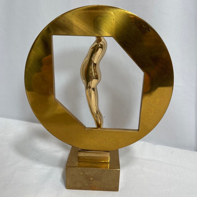 American Ernest Trova (American.1927-2009) Cut Circle Figure For Sale - Image 3 of 12