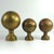 Vintage Brass Spheres Details, France, Set of 3 For Sale - Image 3 of 10