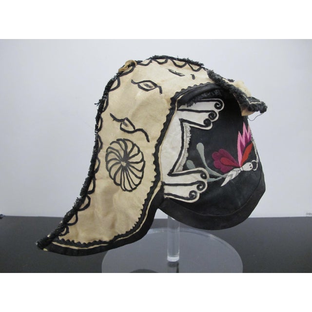 Antique Chinese Child Silk Embroidered Protective Tiger Rat Festival Hat For Sale - Image 4 of 9