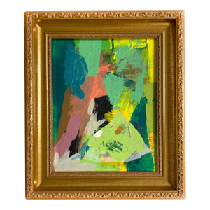"Colorful Green" Framed Painting by Jessalin Beutler