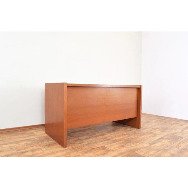 Mid-Century Danish Teak Desk, 1980s For Sale - Image 9 of 13