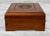 Vintage Chinese Chinoiserie Rosewood Storage Jewelry Box W/ Brass Lock For Sale - Image 10 of 13