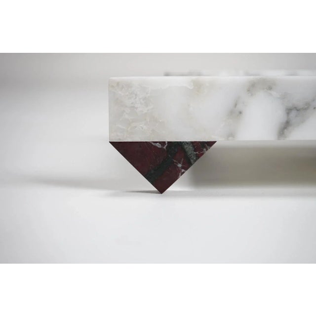 Not Yet Made - Made To Order 90° Marble Tray Centerpiece by Nicola Di Froscia for DFdesignlab For Sale - Image 5 of 8