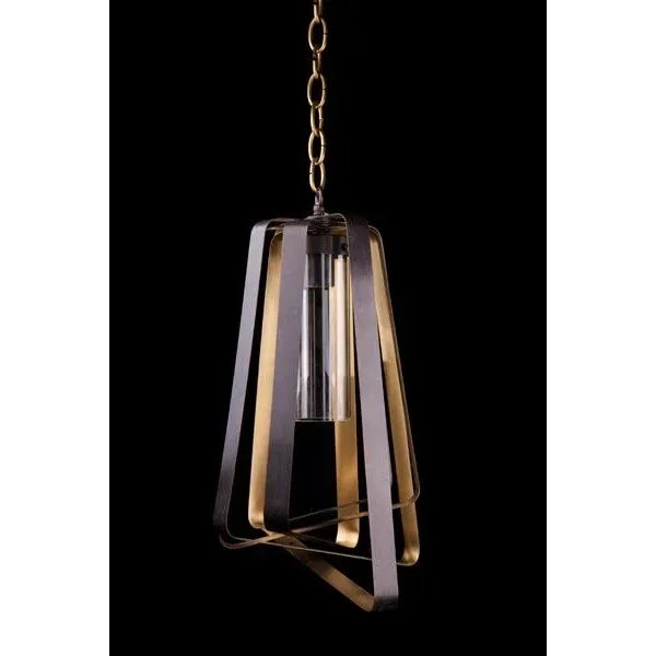 Contemporary Trapa Chandelier in Brass Finish For Sale - Image 3 of 3