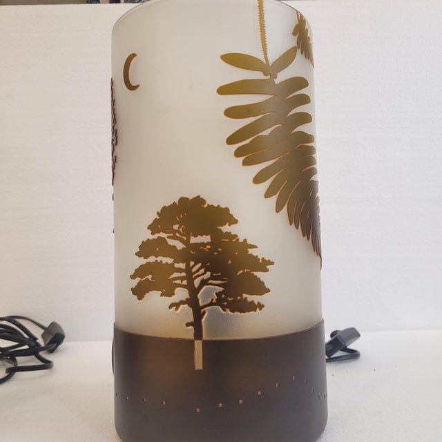 Table Lamps in Bent and Acid-Etched Glass by F.J., France, 1970s, Set of 2 For Sale - Image 10 of 18