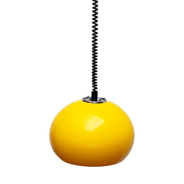 Mid-Century Space Age Italian Jolly Pendant Lamp by Luigi Massoni for Guzzini, 1960s For Sale