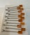 Mid 20th Century Mid 20th Century Set of 12 Mexican Honey Onyx Cocktail Forks in Amber Tones, Mid-Century Modern For Sale - Image 5 of 12