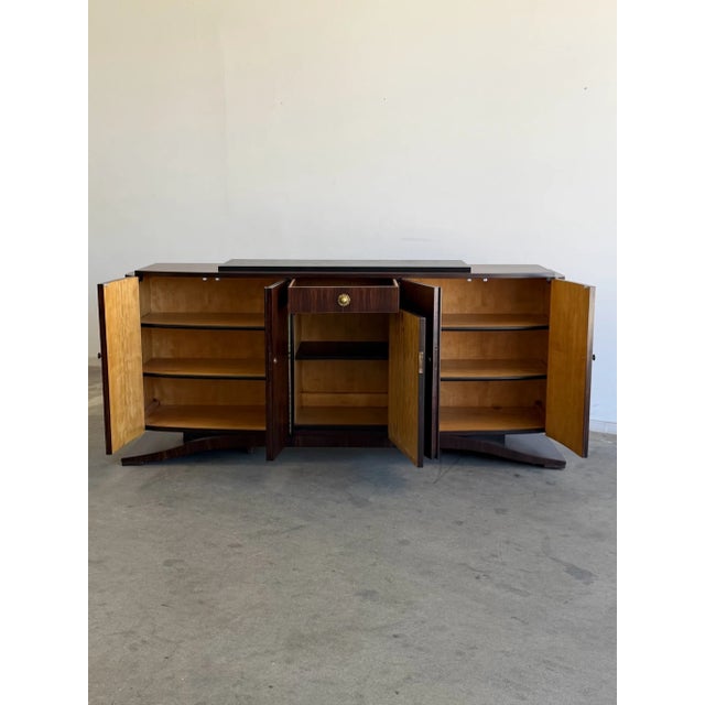 1940s Italian Art Deco Sideboard For Sale In Los Angeles - Image 6 of 16