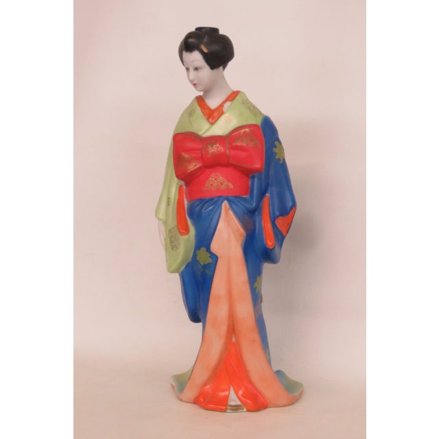 House of Koshu Porcelain Geisha Figurine Empty Sake Decanter Made in Japan 5049b For Sale - Image 17 of 17