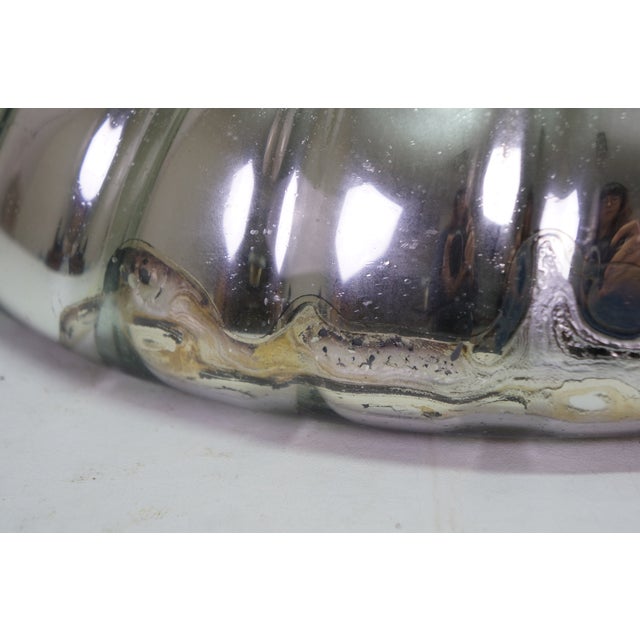 Antique Victorian Hand Blown Silver Mirrored Mercury Glass Pitcher Jug For Sale - Image 13 of 18