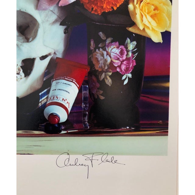 1980s Audrey Flack, Pop Art Color Photograph Dye Transfer Print Audrey Flack "Skull & Roses" Photo, 1984 For Sale - Image 5 of 11