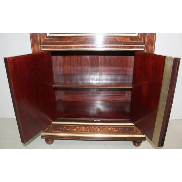 Antique Napoleon III Violet and Rosewood Secretaire For Sale - Image 10 of 15