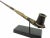 An early 20th century gracefully crafted African pipe from the Dinka tribe on a custom iron and wood stand. The Dinka are...