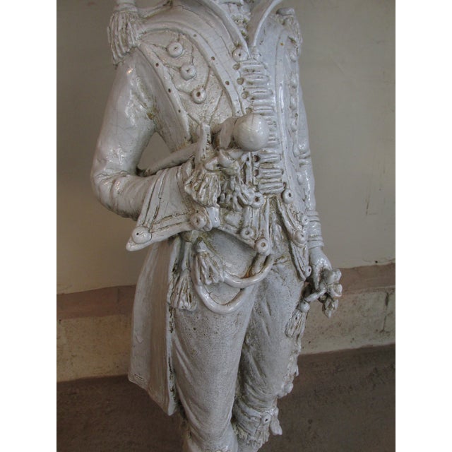 Large Mid Century Italian Ceramic Grenadier Sculpture For Sale - Image 9 of 15