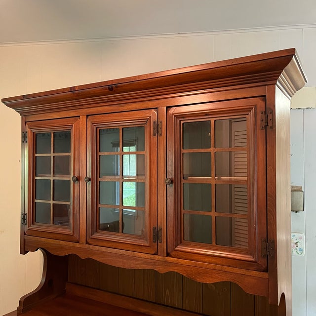 Late 20th Century Sears Open Hearth Collection Solid Pine Rustic Buffet