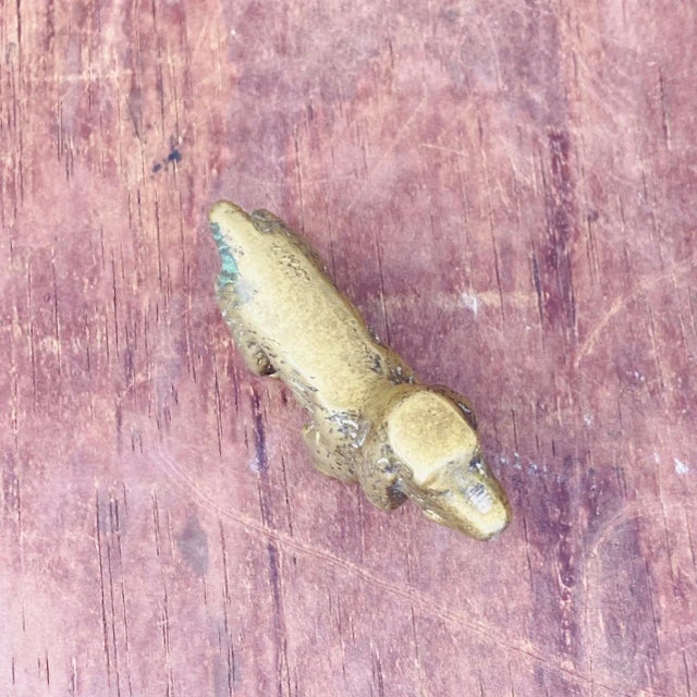 Late 19th Century Late 1800s Miniature Brass English Spaniel Dog Figurine For Sale - Image 5 of 12