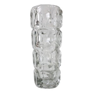 Glass Vase by František Pečeny for Hermanova Hut, 1960s For Sale
