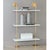 Not Yet Made - Made To Order Marais 3-Tier White & Nickel Shelf 48"W For Sale - Image 5 of 6