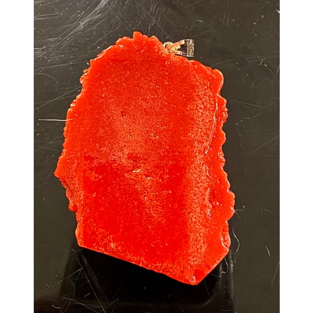 Victorian carved 19th Century natural red coral Sterling Silver Pendant Excellent condition Tested and marked This...