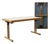 Folding Tables in Beech and Steel from Hiller For Sale