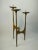 Metal Large Brutalistic Floor Candlesticks in Bronze, 1960s For Sale - Image 7 of 13