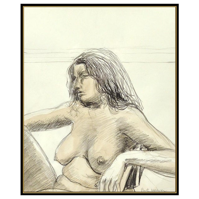 Message us to inquire about custom framing options! (Included for free with every purchase) The artwork here, "Seated...