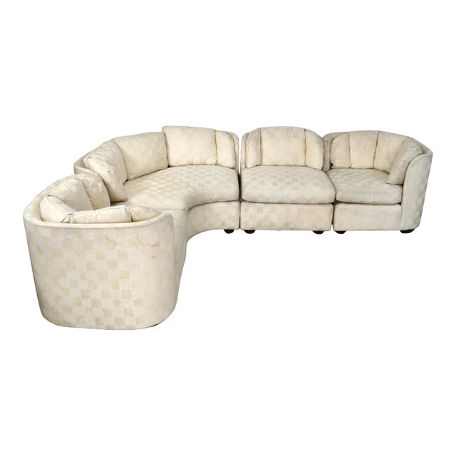 1970’s Mid-Century Modern Henredon 4-Piece Modular Sectional Sofa For Sale