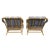 McGuire Organic Modern Twisted Rattan Lounge Chairs- A Pair For Sale In Chicago - Image 6 of 12