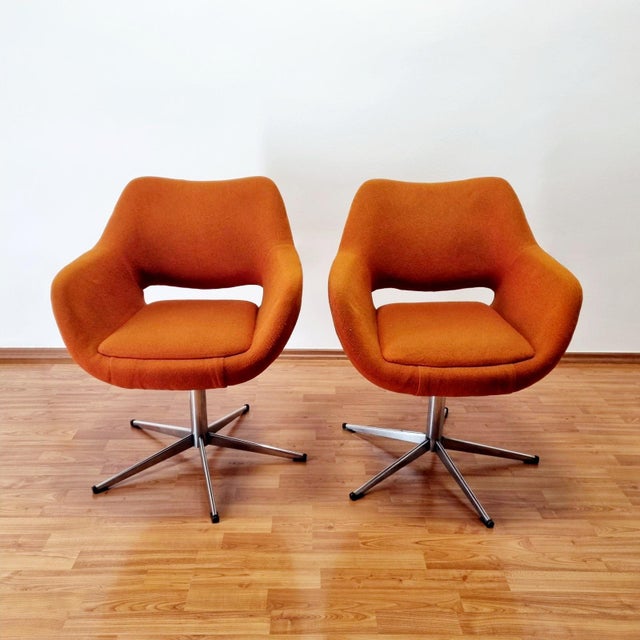 Mid-Century Swivel Egg Chairs from Stol Kamnik, Yugoslavia, 1960s, Set of 2 For Sale - Image 10 of 12