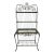 Vintage Designer Faux Bois Iron & Glass Etagere For Sale
