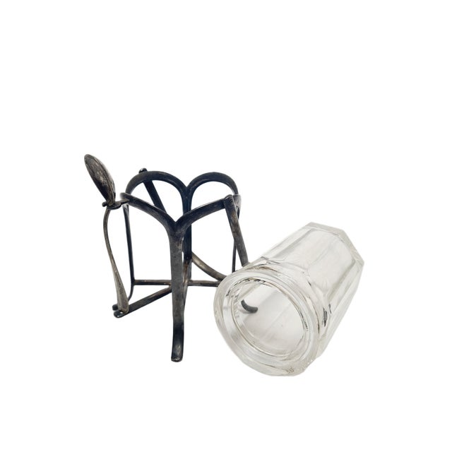 Art Deco Confiturer Jar with Spoon, 1930s, Set of 2 For Sale - Image 3 of 12