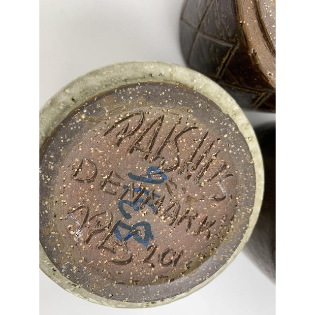 Danish Ceramic Vases Palshus by Per & Annelise Linnemann-Schmidt for Palshus, 1960s, Set of 3 For Sale - Image 12 of 16