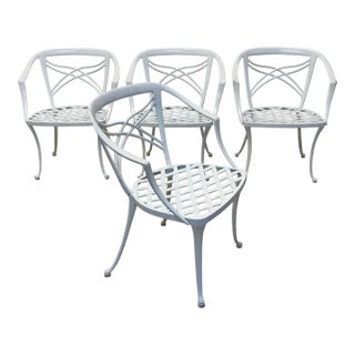 Mid-Century Brown Jordan Outdoor Aluminum Dining Chairs, 1960s - Set of Four For Sale