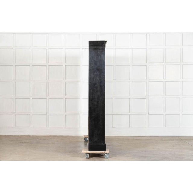 Large 19th Century English Glazed Ebonised Mahogany Bookcase, 1880 For Sale - Image 6 of 13