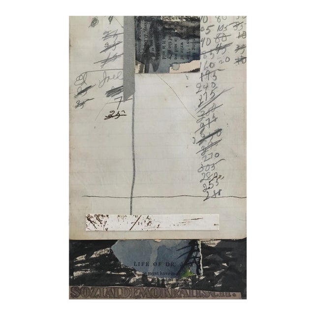 Michael Pauker Framed Collage 'Sozialdemokratisch' 1992 For Sale