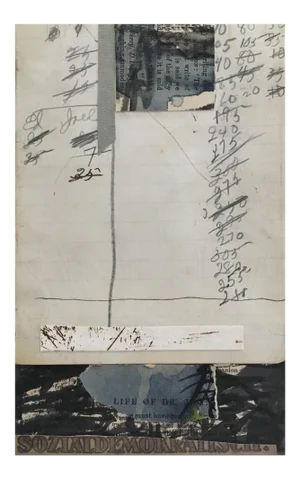 Michael Pauker Framed Collage 'Sozialdemokratisch' 1992
