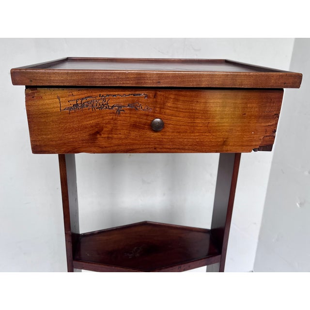 Vintage Mahogany Two-Tier Drink Table For Sale - Image 15 of 18