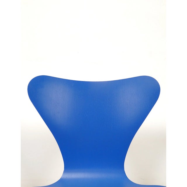 Blue Blue Butterfly Chairs by Arne Jacobsen for Fritz Hansen, 2001, Set of 4 For Sale - Image 8 of 18